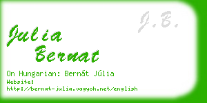 julia bernat business card